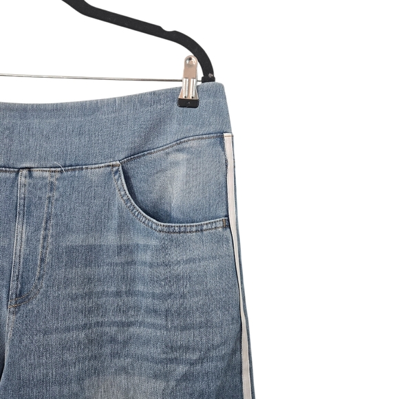 NWOT Halara Flex High Waisted Stripe Wide Leg Flowy Washed Casual Jeans Size MT - Picture 6 of 8